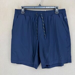 Rhone Porsuit Shorts Navy Blue Mens Size L Athletic Fit Stretch Nylon Elastane